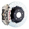 Brembo 4-Piston GT-R System (Rear) - Maserati / Quattroporte / GranTurismo - (380x28mm) / 2-Piece Slotted Type-3 / Nickel Plated (P-Style - Billet Monobloc Radial Mount)