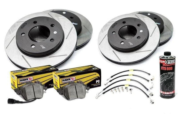 Mk6 Jetta GLi 253mm Rear  Stoptech Slotted Rotor Kit with Pads – UroTuning