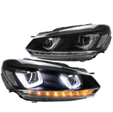 VLAND LED Headlights Halogen Models (Lower DRL) - VW / Mk6 / Golf