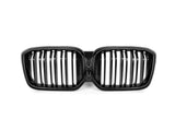 AutoTecknic Dual-Slats Gloss Black Front Grille - G01 X3 | G02 X4 LCI by AutoTecknic ATK-BM-0621-DS-GB