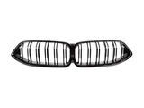 AutoTecknic Dual-Slats Gloss Black Front Grille - G14/ G15/ G16 8-Series by AutoTecknic ATK-BM-0618-DS-GB
