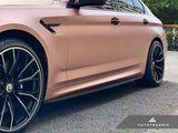 AutoTecknic Dry Carbon Fiber Side Skirt Extension Set - F90 M5 | G30 5-Series by AutoTecknic ATK-BM-0821-2
