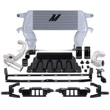 Mishimoto High-mount Intercooler Kit, 2021+ Ford Bronco 2.3L, Silver Core, Polished Pipes
