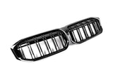 AutoTecknic Dual-Slats Gloss Black Front Grille - G20 3-Series LCI by AutoTecknic ATK-BM-0620-DS-GB