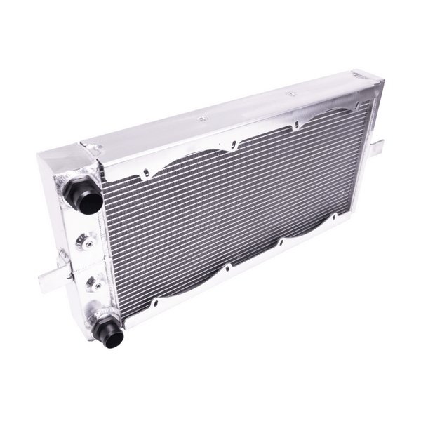 Cast Ray Radiator R14 Chase Bays 89-02 Nissan 240SX S13/S14/S15 -20AN Tucked Aluminum ...