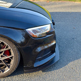 CJM Industries Audi 8V S3 Facelift Front Chassis Mounted Splitter - Gen2 - (2017-2020)