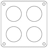 Cometic Holley 4500 Dominator .047in Fiber Carburetor Gasket - 1.75in Holes - 4-Hole by Cometic CGS-C15239
