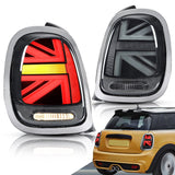 VLAND LED Tail Lights (Chrome Trim) - MINI / F55 / F56 / F57 / Cooper Hatch by VLAND YAB-MN-0328CS-P02
