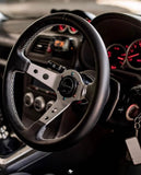 Renown Leather Renown 100 Steering Wheel Silver / White 100SL