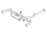 Borla Borla 03-09 Mazda RX-8 1.3L Single Round Rolled Angle-Cut Cat-Back Exhaust BOR-1014015