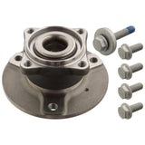 Wheel Bearing Kit with Wheel Hub & ABS Sensor Ring - Mercedes by Febi 4513500235-FEB