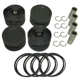 Techtonics Forged Big Bore Piston Set 2.0L 8v 83.5mm x 92.8mm, 10.5-1CR