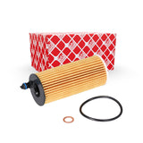 Oil Filter with Seal Rings - BMW by Febi 11428575211-FEB