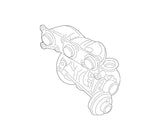 Turbocharger Rear - BMW N54 F01 740i F02 740Li E71 X6 xDrive35i | 11657593023