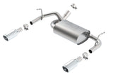 Borla Borla 12-14 Jeep Wrangler JK 2Dr & 4Dr Rear Section ATAK Single Sqaure Rolled Angle-Cut Exit Exhaust BOR-11860