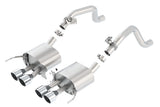 Borla Borla 2014 Chevy Corvette C7 w/ AFM w/o NPP Atak Rear Section Exhuast Quad Rd Rl IC Tips BOR-11863