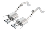 Borla Borla 14-15 Chevy Corvette C7 w/o AFM w/o NPP Atak Rear Section Exhaust Quad Rd RL Tips BOR-11881