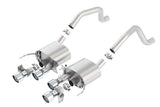 Borla Borla 15 Chevy Corvette C7 ZO6 6.2L w/o AFM w/ NPP ATAK Quad RD RL AC Tips Center Rear Exit Exh BOR-11905