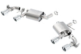 Borla Borla 16 Chevy Camaro SS 6.2L w/ Dual NPP Atak Quad RD RL Tips Dual Exit Rear Section Exhaust BOR-11925