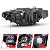 ANZO Projector U-Bar Headlights Black (For Halogen Models) - BMW F3X 3-Series by ANZO 121504