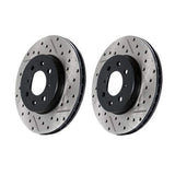 Front (340x30) Stoptech Cross Drilled & Slotted Rotors - VW | Audi