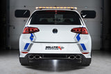 Milltek Performance Cat-Back (Resonated / Non-Valved / Race System) - VW Mk7 Golf R by Milltek