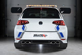 Milltek Performance Cat-Back (Non-Resonated / Non-Valved / Race System) - VW Mk7 Golf R by Milltek