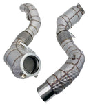 Racing Dynamics Catted Downpipes With Heat Shield - BMW / M850i / M550i / MX5M / M750i 130-10-63-520