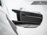 AutoTecknic M-Inspired Dry Carbon Mirror Cap Set - G60 5-Series | G70 7-Series by AutoTecknic ATK-BM-0326-G60-RHD