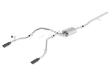 Borla Borla 14 Silv/Sierra 1500 C/B Touring Exh/2.75in in muff 2.25inout 4inTIp SS Rear Exit-Black Chrome BOR-140535BC
