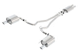Borla Borla ATAK Cat Back 15 Ford Mustang 3.7L V6 MT/AT 2.25in Pipe 4in Single Round Rolled Tips BOR-140588