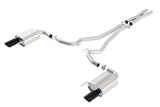 Borla Borla Atak S Cat-Back 15-17 Ford Mustang GT 5.0L V8 MT/AT 2.5in pipe 4in tip (Black Chrome) BOR-140591BC