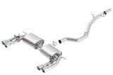 Borla Borla 13-15 Audi S3 S-Type Dual Round Rolled Catback Exhaust BOR-140631