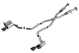 Borla Borla 15-21 Jeep Grand Cherokee SRT 6.4L V8 AWD ATAK Cat-Back Exhaust System - Black Tips T-304SS BOR-140633CB