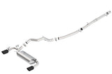 Borla Borla 16-18 Ford Focus RS 2.3L MT AWD ATAK Catback Exhaust w/ Black Chrome Tip BOR-140730BC