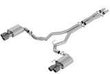 Borla Borla 2018 Ford Mustang GT 5.0L AT/MT 3in Atak Catback Exhaust w/ Valves (Carbon Fiber Black Tip) BOR-140743CFBA