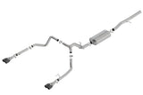 Borla Borla 19 Chevrolet Silverado/GMC Sierra 1500 6.2L SS Touring Catback Exhaust - Black Chrome Tips BOR-140772BC