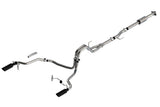 Borla Borla F-150 2021 2.7L/3.5L 4dr CC SB EC STB Lari/King R/Plinum/LTD 3/2.25 SRE CB AK BLK CHR Tips BOR-140864BC