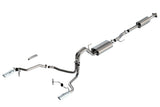 Borla Borla F-150 2021 5.0L 4dr CC SB EC STB Lariat/KR/Platinum/LTD 3/2.25 SRE Cat-Back Touring CHR Tips BOR-140865