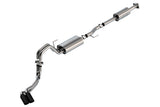 Borla Borla F-150 2021 2.7L/3.5L 4dr CC SB EC STB Lar/KingR/Plnm/LTD 3/2.25 DSE CB Touring BLK CHR Tips BOR-140870BC