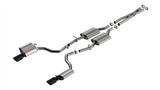 Borla Borla 19-23 Dodge Charger GT 3.6L V6 RWD ATAK Catback Exhaust - Black Chrome Tips BOR-140918BC