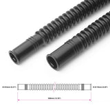 Nuke Performance Convoluted black nylon in-tank fuel hose Ø8/10mm 350mm by Nuke Performance 150-20-302