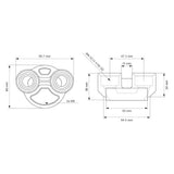 Nuke Performance CFC Unit Stäubli connector, dual AN-12 by Nuke Performance 150-25-001