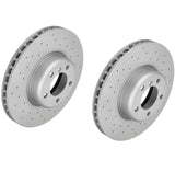 Drilled Front Brake Rotor Kit (340x30) - BMW F2X 228i / F3X 328i 428i & more by Zimmerman 34116792223-ZIMSport-QTY2