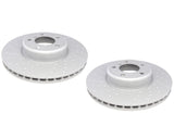 Front Dimpled & Slotted Brake Rotor Set (340x30) - BMW F2X 228i / F3X 328i 428i & more by Zimmerman 34106797602-ZIM-QTY2