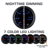 Glowshift Gauges GlowShift 7 Color Series Triple Gauge Package - VW / Mk4 / Golf GS-328-W7-PKG