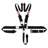 RaceQuip L & L 5pt Ratchet HNR Harness Black by RaceQuip RQP815005