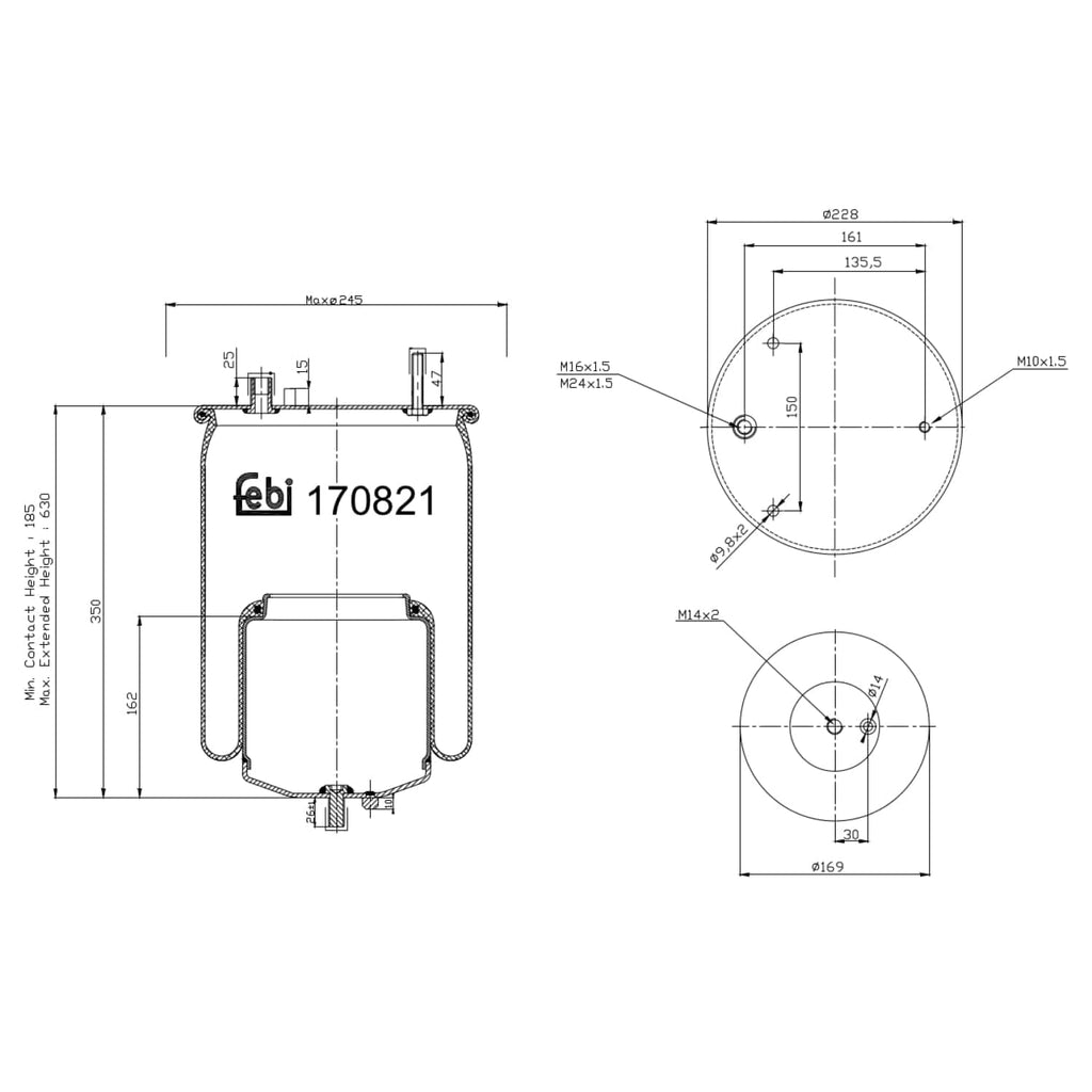 Air Spring - Volvo | 22058741-FEB – UroTuning
