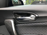 AutoTecknic Dry Carbon Interior Door Handle Trim Set - F87 M2 | F22 2-Series | F20 1-Series by AutoTecknic BM-0356-WA-G