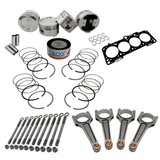 SPA Performance Forged Piston & Rings Set (83.5mm) w/ 159mm x 20mm High Performance Steel Basic Connecting Rod Set (3/8" Bolt), Decompression Head Gasket Spacer (1.5mm) & Head Stud Set - VW / ABF / 2.0L 16v by SPA Performance CMBUSAMVLPTW40002